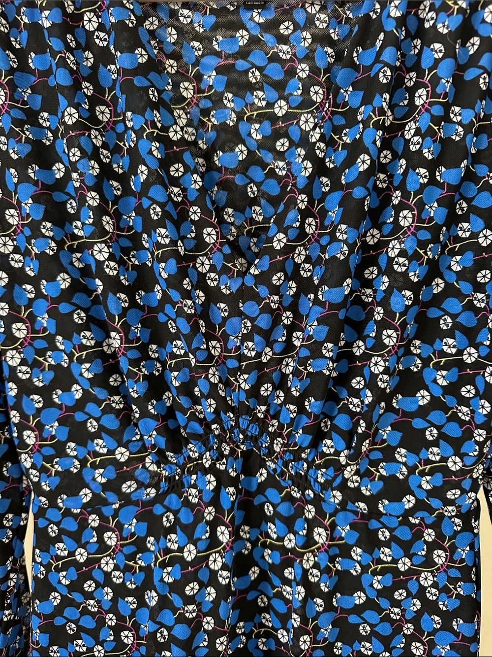 CAbi The Ten Dress Blue Breathable  Long Sleeve Dress - Picture 6 of 8